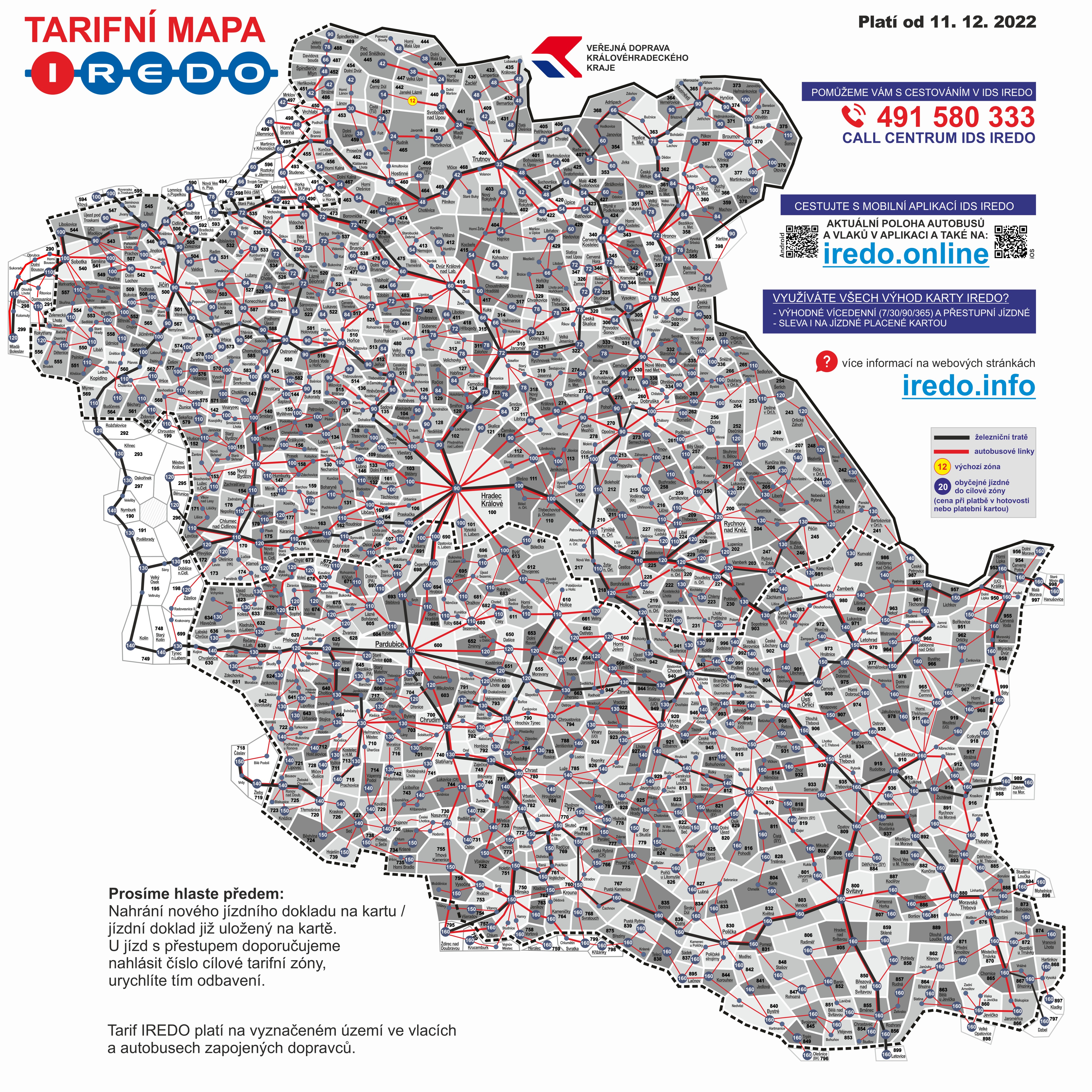Tarifní mapa